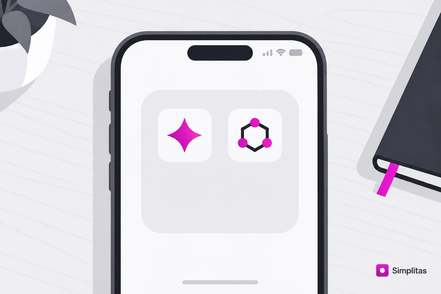 Generative AI apps on a phone home screen, representing 2.17 billion global AI users