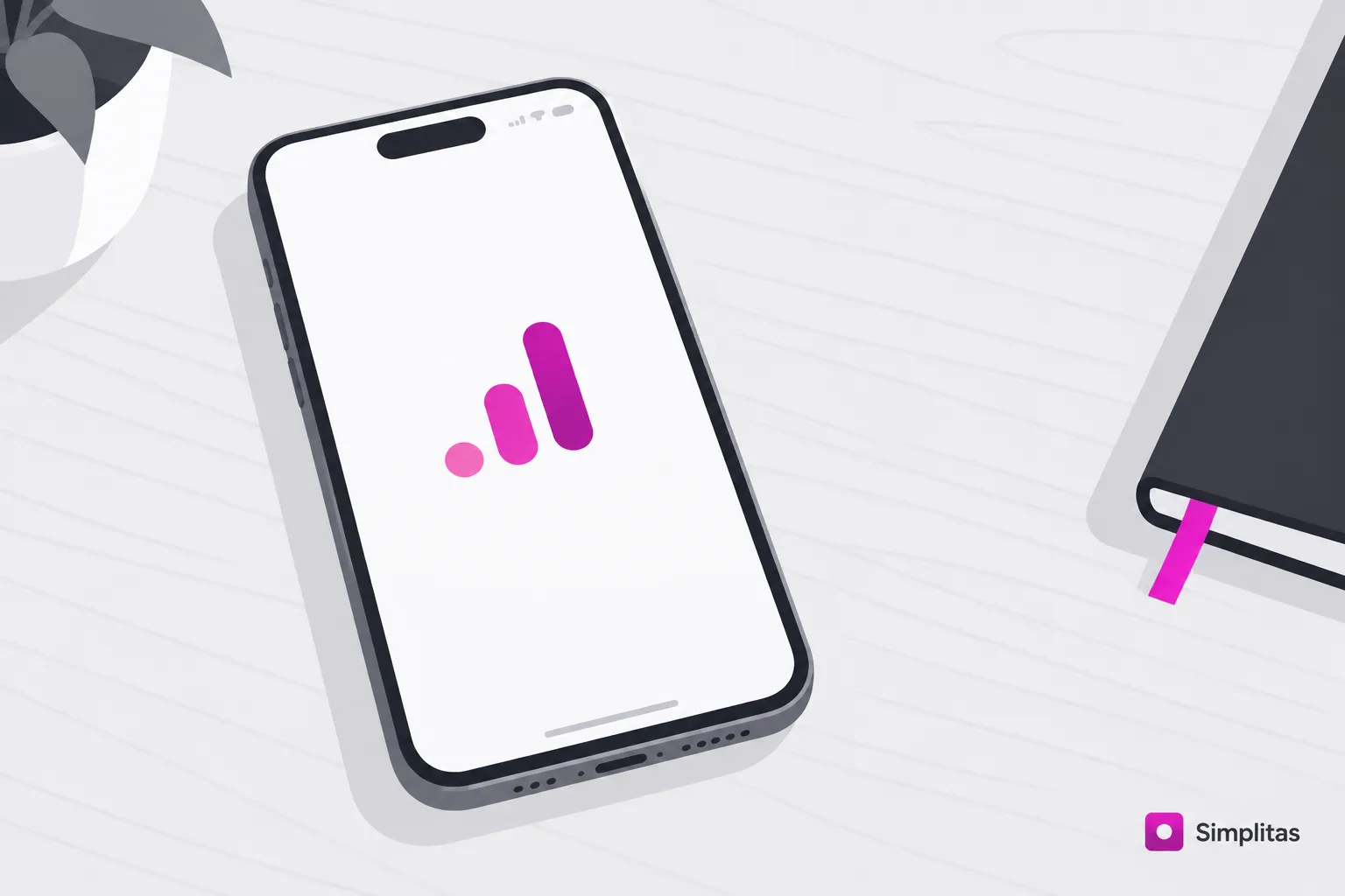 An analytics app on a phone, representing referral traffic sent by AI search engines