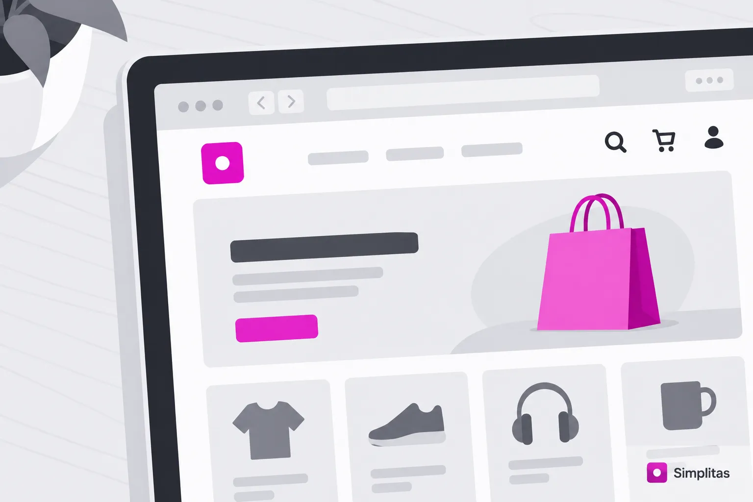 An ecommerce storefront in a browser, representing the 35% of US shoppers who start product discovery in AI