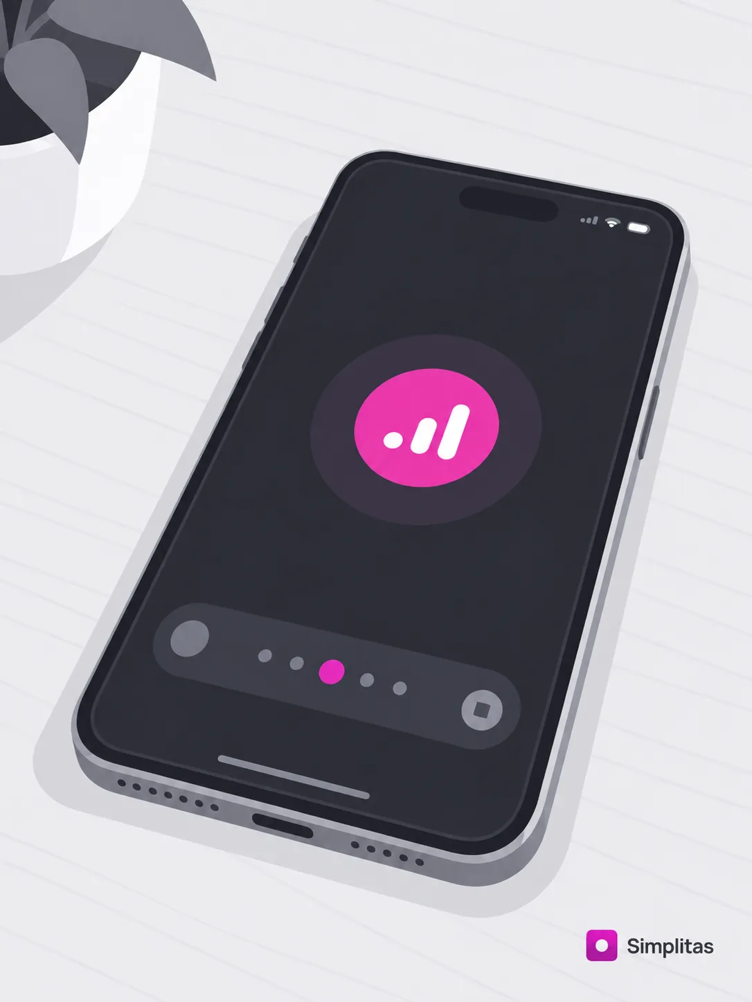 An analytics app open on a phone, representing brand mention rates broken down by query type