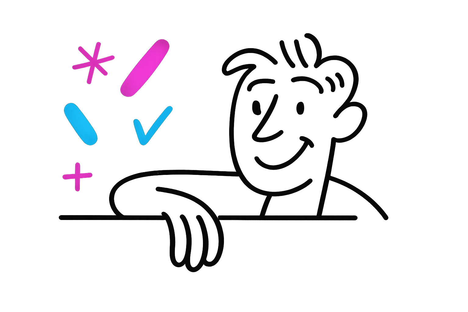 Mobile editor illustration